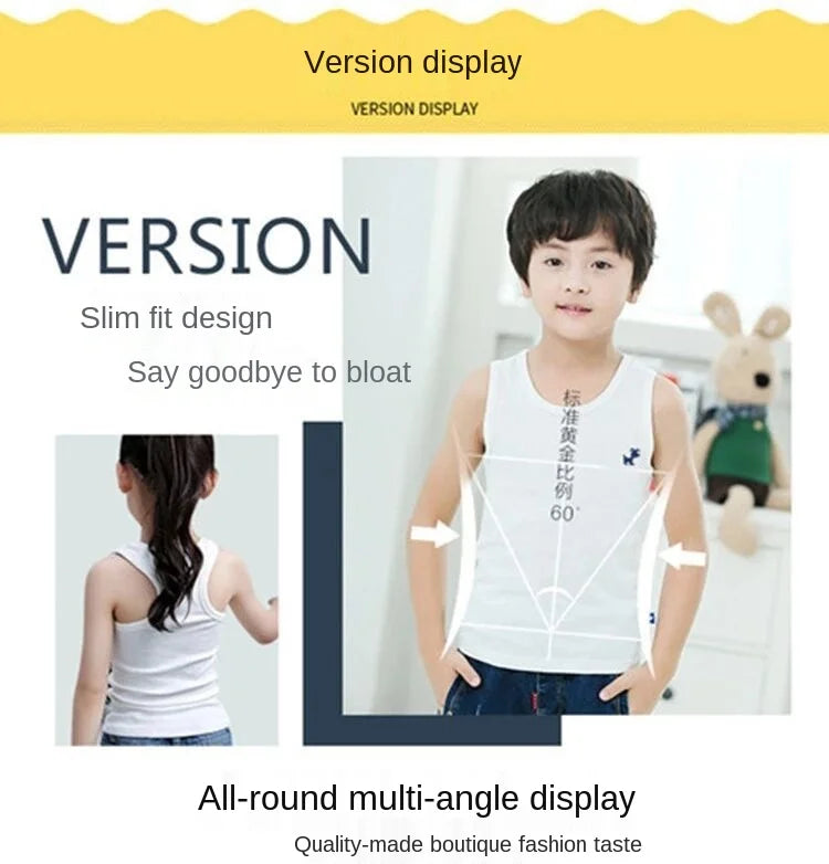 Camisetas de moda para niños y niñas, camiseta gráfica de Color caramelo para bebés, camisetas sin mangas, ropa de verano para niños