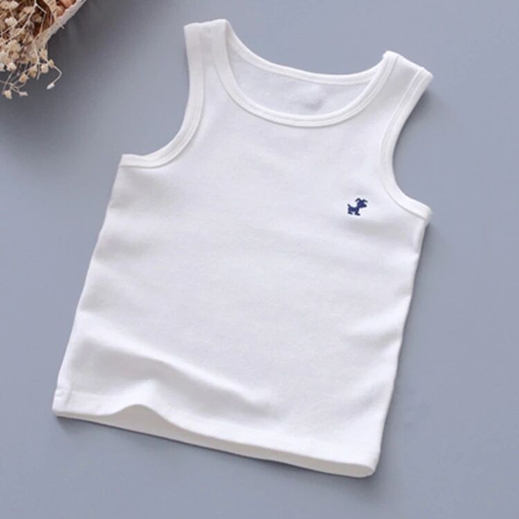 Camisetas de moda para niños y niñas, camiseta gráfica de Color caramelo para bebés, camisetas sin mangas, ropa de verano para niños