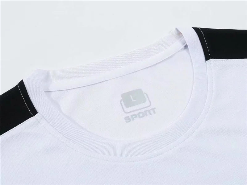 Conjuntos de ropa de correr para adultos, Jersey de fútbol, uniformes de entrenamiento deportivo de manga corta, camisetas de fútbol, chándal para hombre