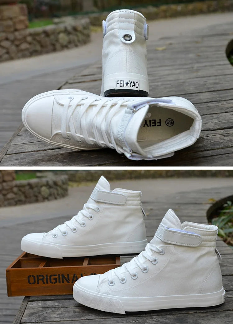 Zapatos de hombre, zapatos de lona blancos de alta calidad, novedad de verano 2024, zapatillas de deporte para hombre, zapatillas de lona transpirables a la moda, zapatos planos casuales antideslizantes