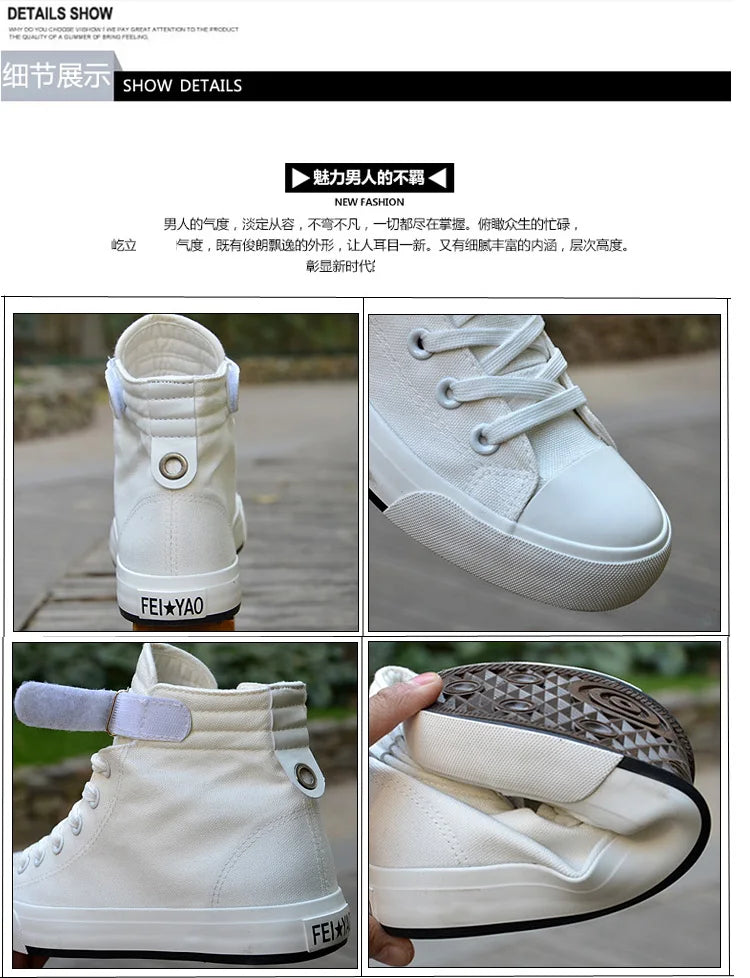 Zapatos de hombre, zapatos de lona blancos de alta calidad, novedad de verano 2024, zapatillas de deporte para hombre, zapatillas de lona transpirables a la moda, zapatos planos casuales antideslizantes