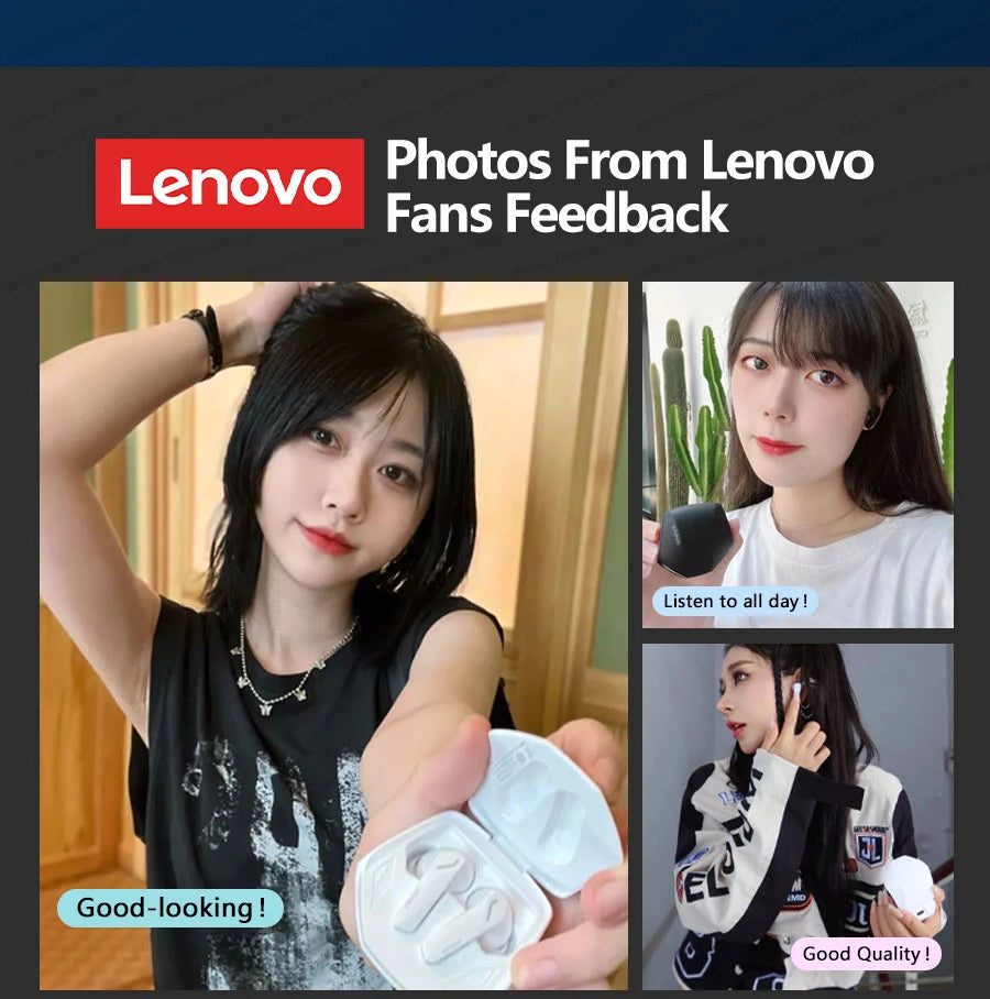 Lenovo GM2 Pro auriculares para juegos Bluetooth 5,3 auriculares deportivos modo Dual HD llamada auriculares con reducción de ruido con micrófono auriculares de música