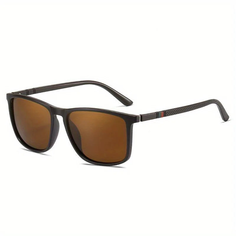 Gafas de sol deportivas para hombre, lentes de sol cuadradas polarizadas, cómodas, ligeras, accesorio con Origina UV400