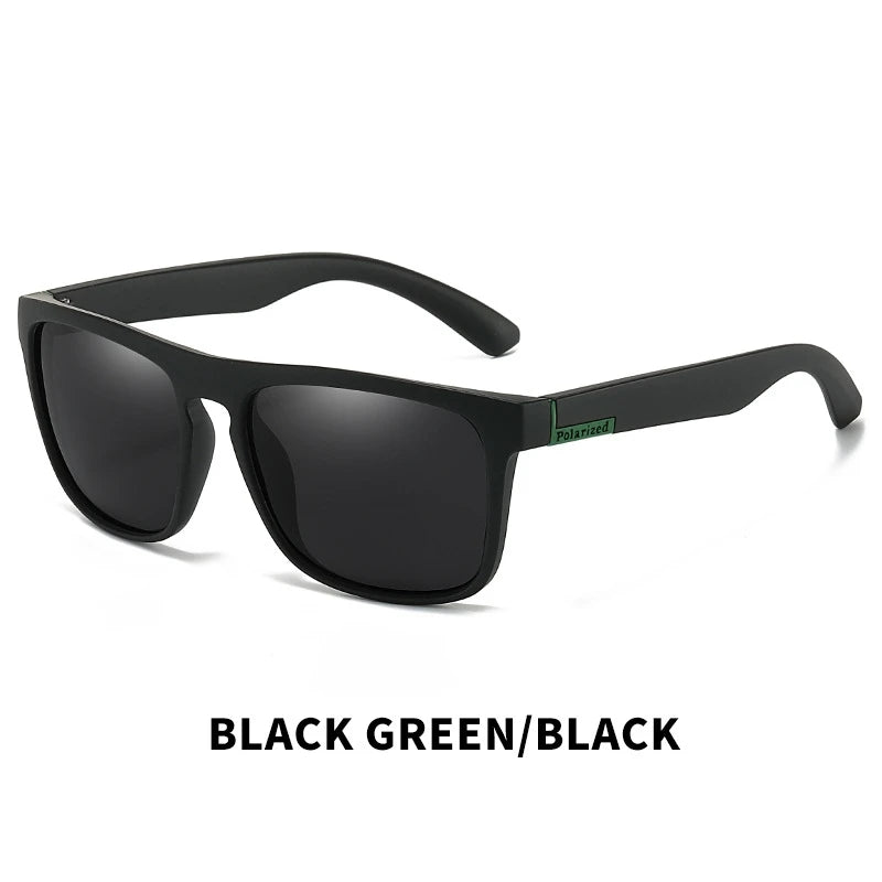 Gafas de sol polarizadas cuadradas Vintage a la moda para hombres y mujeres, gafas de sol de diseñador de marca de lujo para conducir y pescar, gafas para conductor UV400