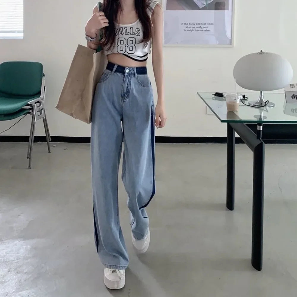 Pantalones vaqueros de mujer tendencia 2025, ropa Vintage de cintura alta, pantalones cortos vaqueros, ropa de calle Y2k, moda coreana para mujer, ropa de calle y2k