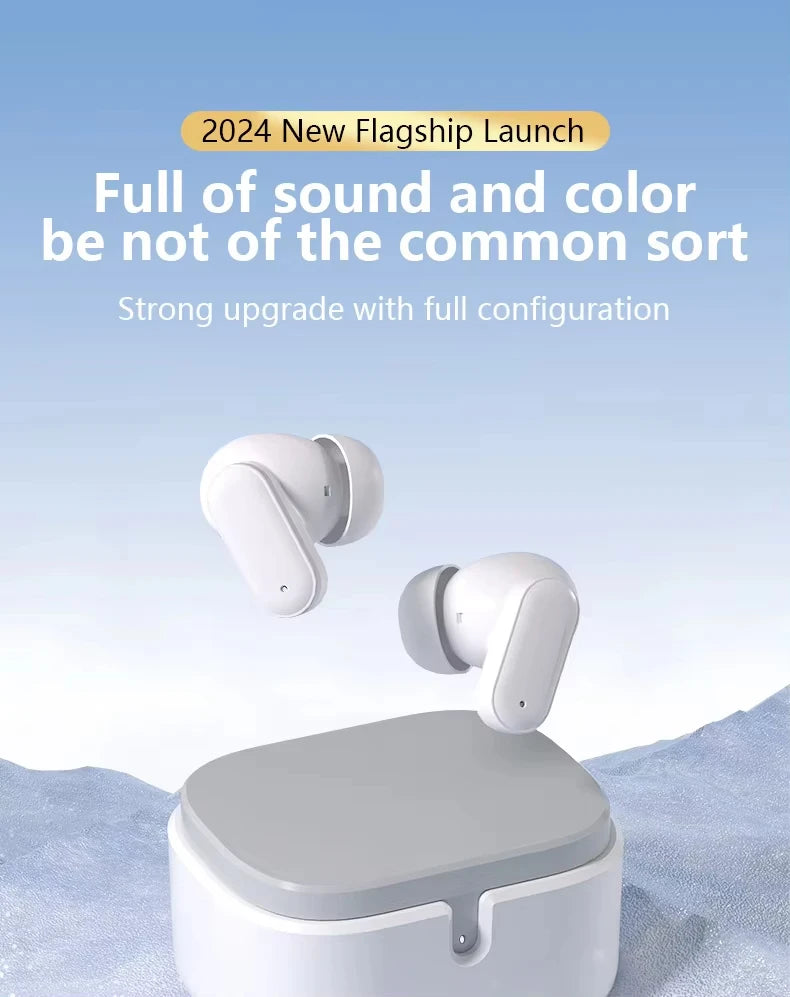 Auricular Wireless Bluetooth Earphones In Ear Noise Reduction Sports Waterproof for Android, iOS, PC Long Battery Life