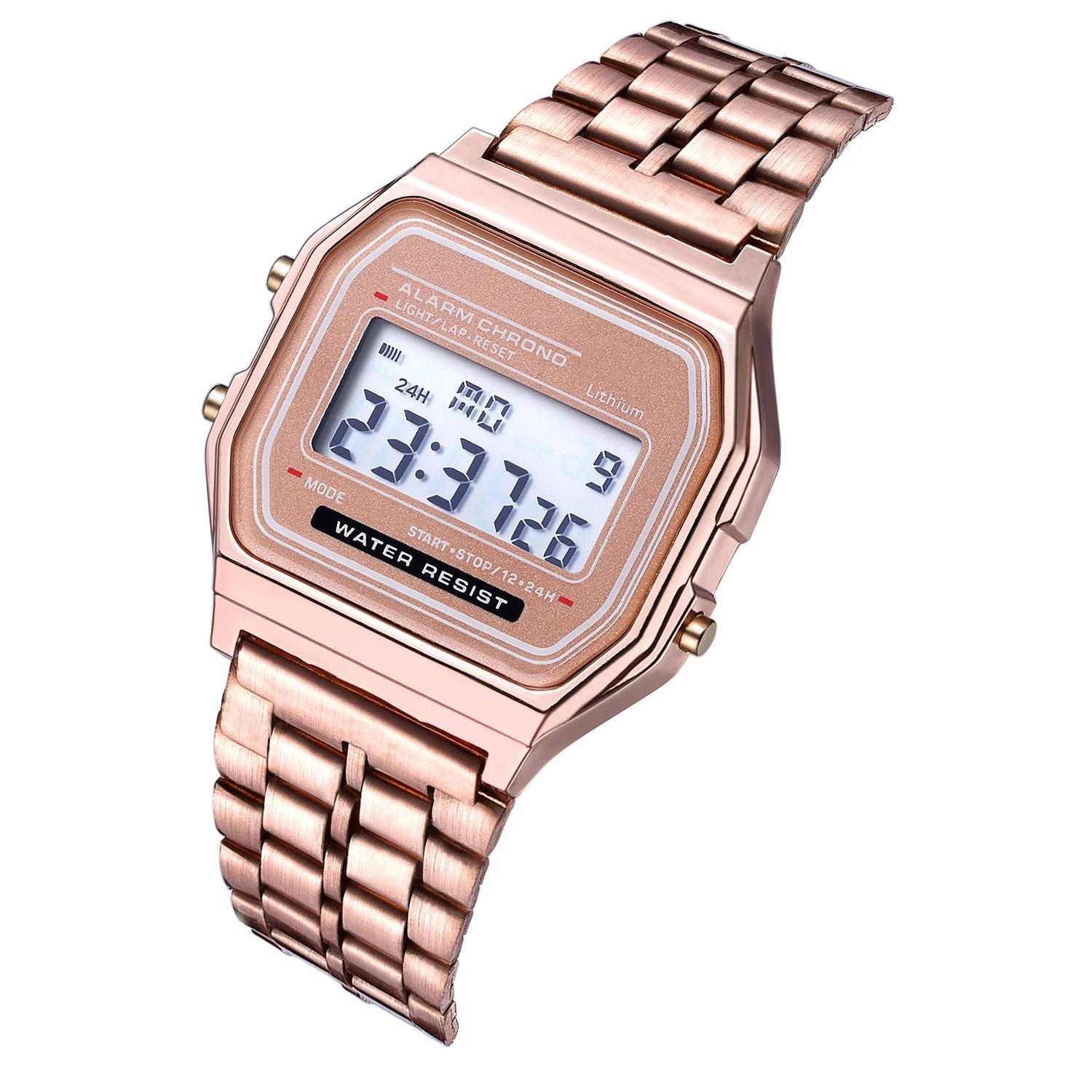 2025 relojes digitales para hombres, reloj de pulsera deportivo resistente al agua, reloj de pulsera LED electrónico dorado para mujeres, reloj informal para hombre