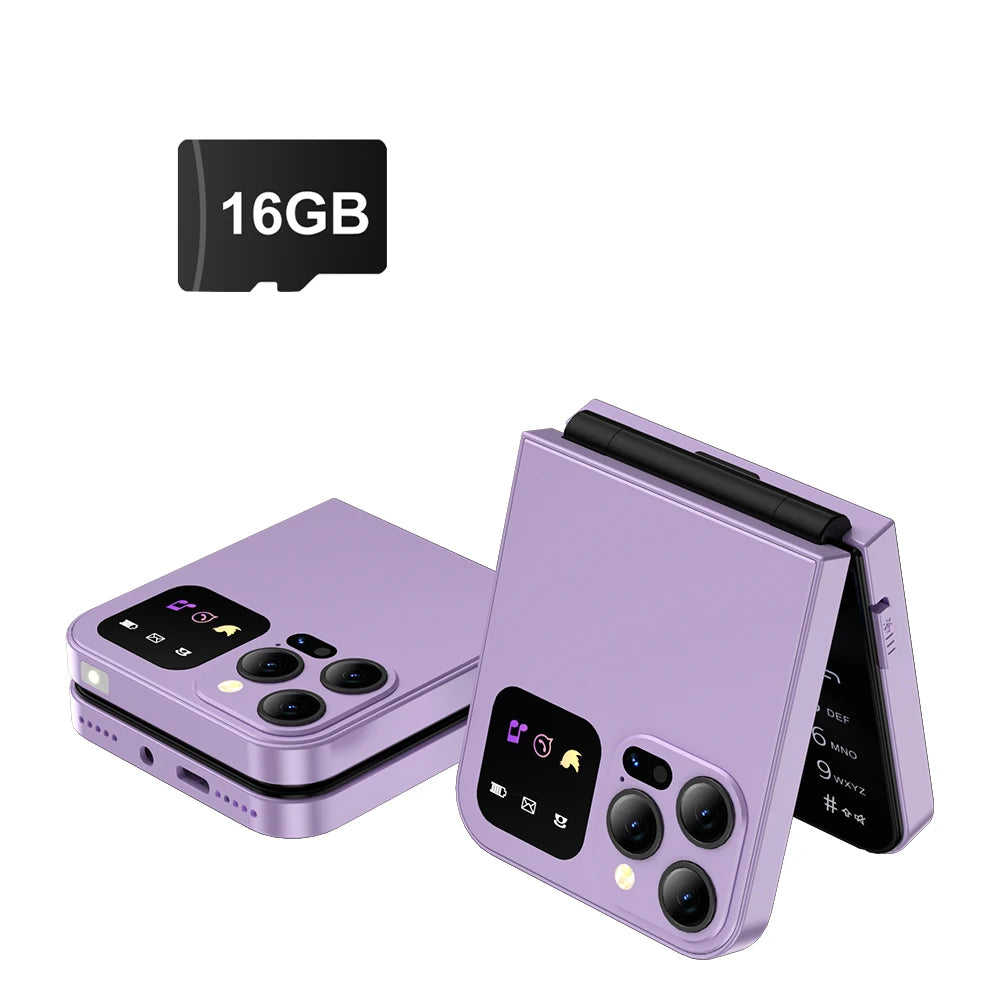 SERVO A50 PRO Flip teléfono móvil 2G GSM 2,4 "pantalla grabadora de llamadas automática marcación rápida 2 SIM televisores plegables oficial auténtico