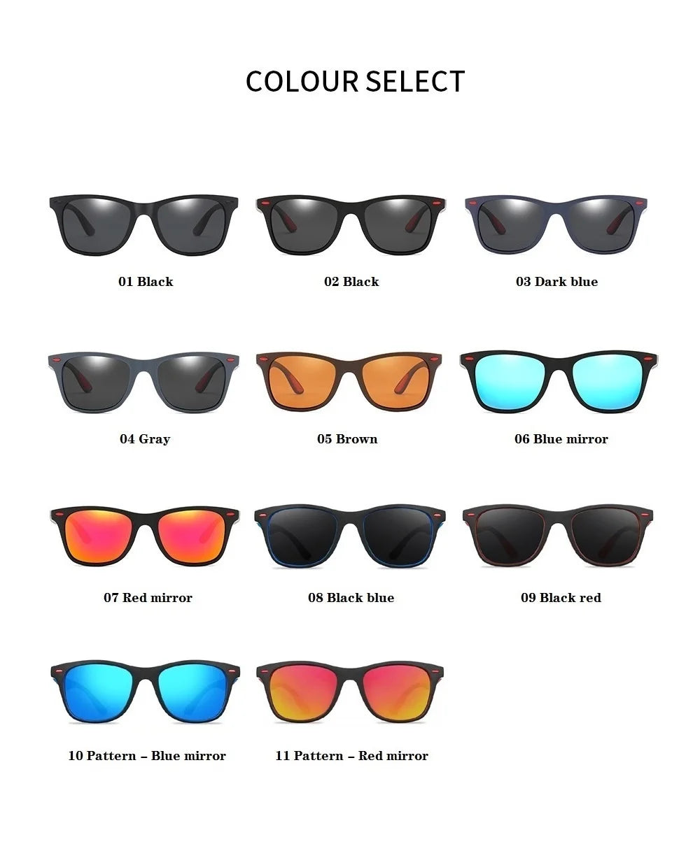 Gafas de sol polarizadas para hombres y mujeres, gafas de sol de diseñador Vintage de lujo, gafas de conducción de automóviles para hombres y mujeres, UV400