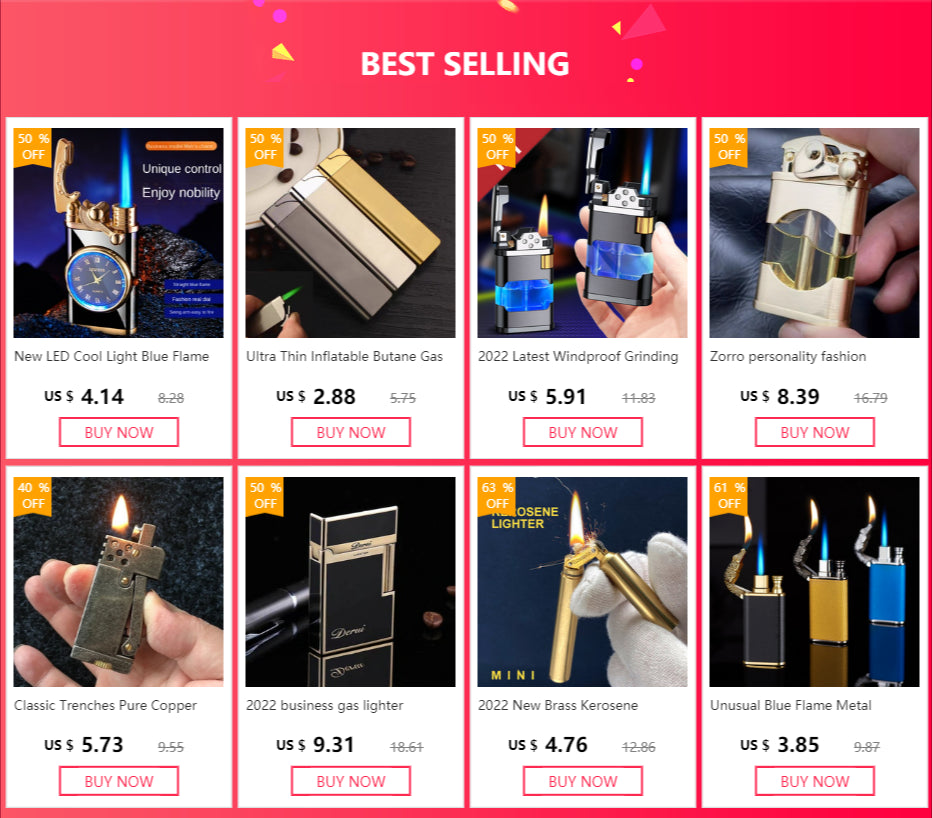 Encendedor de Cigarrillos de Gas butano inflable ultrafino, antorcha a prueba de viento, Encendedor de Metal, herramientas para fumar, Mini encendedor novedoso de regalo