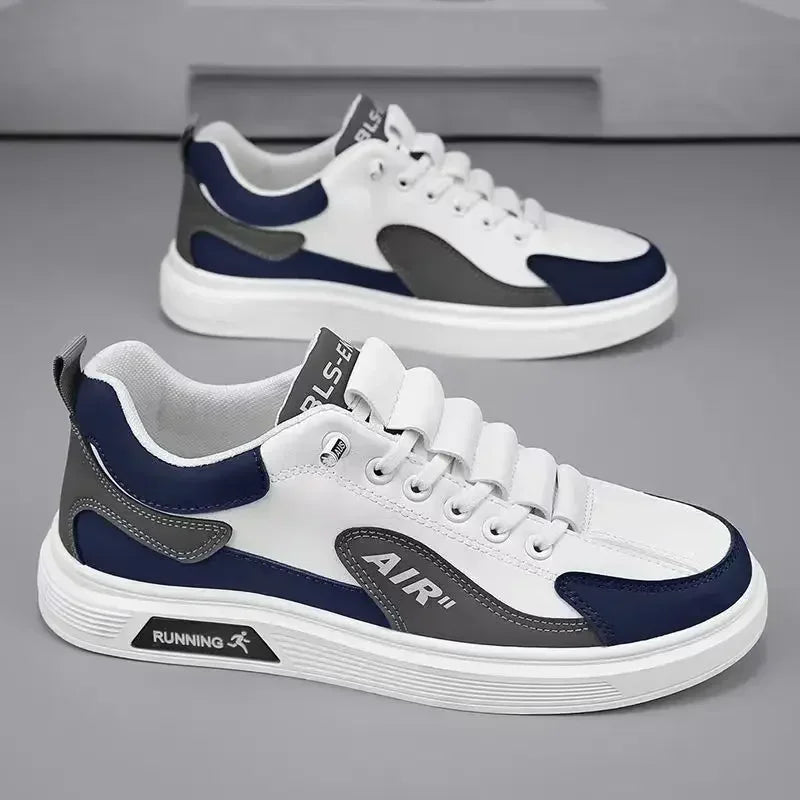 Zapatillas De deporte para Hombre tendencia 2025, nuevos Zapatos De Hombre De cuero a la moda, Zapatos informales De moda para Hombre, Zapatos deportivos para correr, Zapatos De Hombre