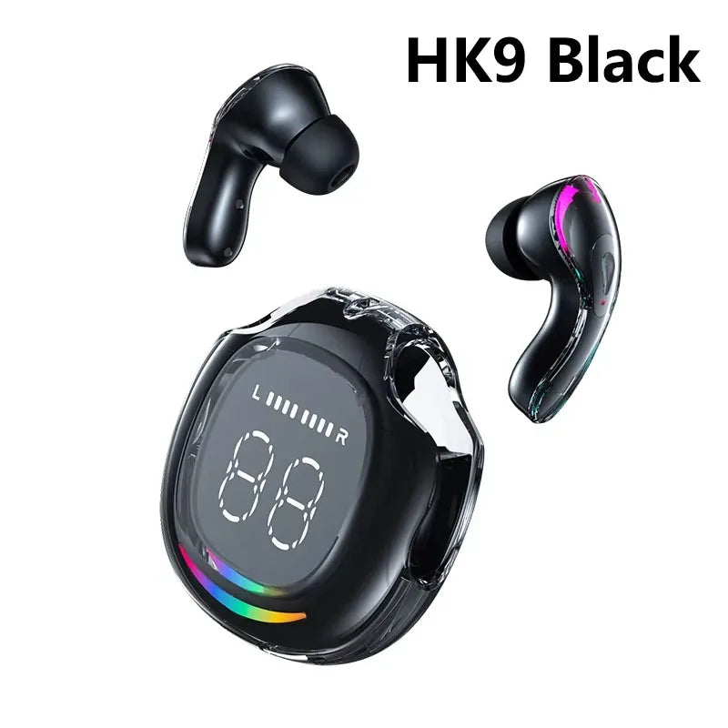 Nuevos auriculares inalámbricos HK3 BT5.3 T2 TWS auriculares ENC potencia LED pantalla Digital auriculares de sonido estéreo para deportes