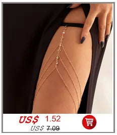 Nueva playa descalzo sandalia joyería elegante novia Sexy mujer moda encanto capa cadena enlace cuentas de cristal pie tobillera pulsera