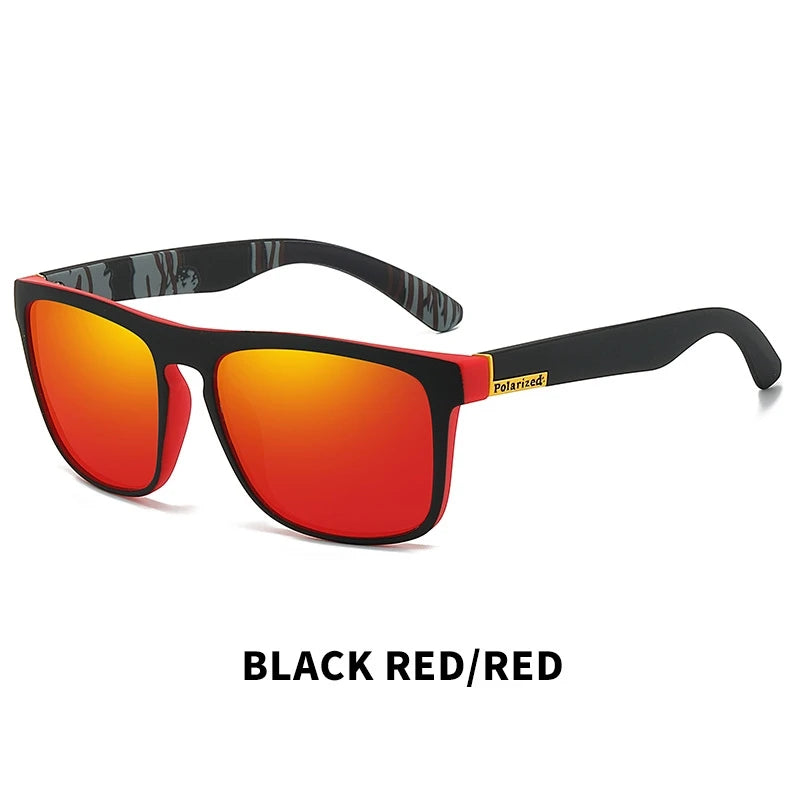 Gafas de sol polarizadas cuadradas Vintage a la moda para hombres y mujeres, gafas de sol de diseñador de marca de lujo para conducir y pescar, gafas para conductor UV400