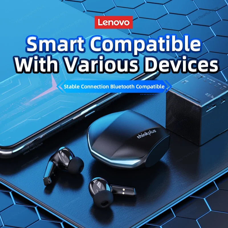 Lenovo GM2 Pro auriculares para juegos Bluetooth 5,3 auriculares deportivos modo Dual HD llamada auriculares con reducción de ruido con micrófono auriculares de música