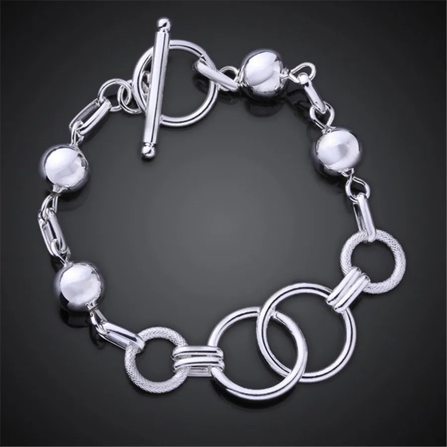 Productos de tendencia, Plata de Ley 925, bonitas cuentas, pulsera circular para mujer, marcas populares, joyería, regalos de cumpleaños para fiesta de boda