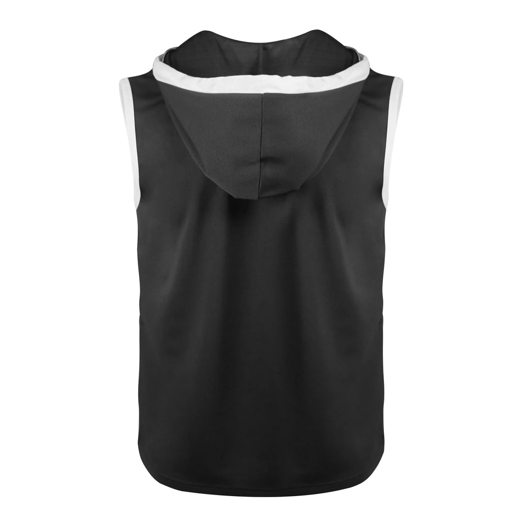Nuevo Chaleco de verano para hombre, chaleco con capucha pesado, camiseta informal sin mangas a la moda