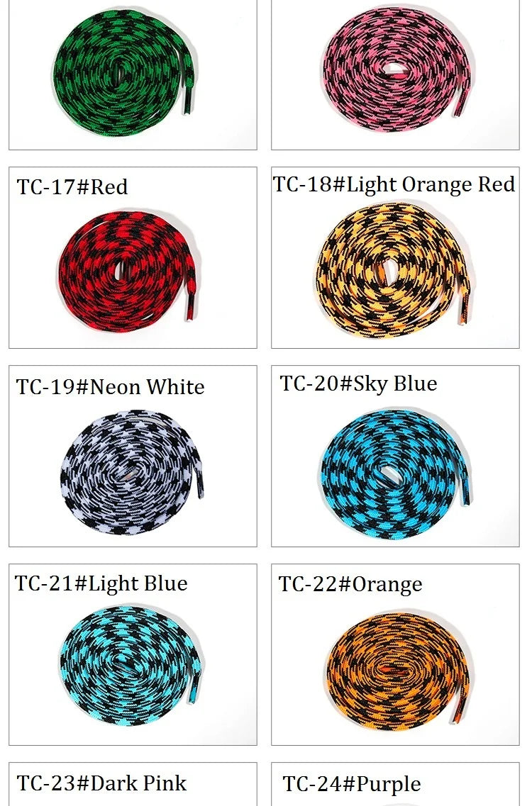 1 par de cordones especiales para deportes al aire libre de 4,5 MM, cordones para zapatos con punta de flor, cordones redondos de poliéster, botas de algodón, accesorios para zapatos