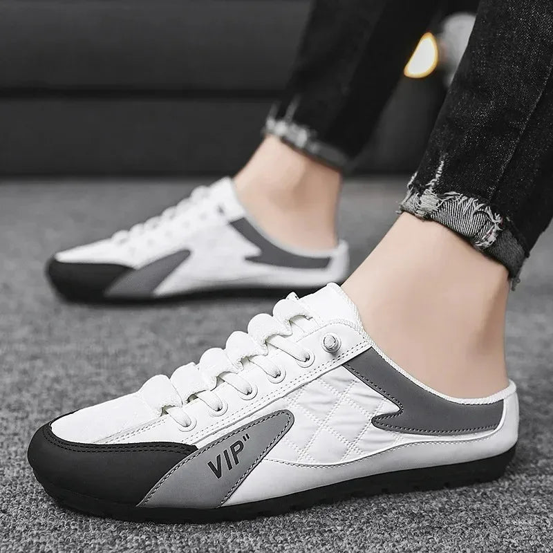Zapatillas De verano para Hombre, Zapatos informales De fondo plano a la moda para Hombre, Zapatos De soporte De suela blanda, zapatillas De deporte para Hombre