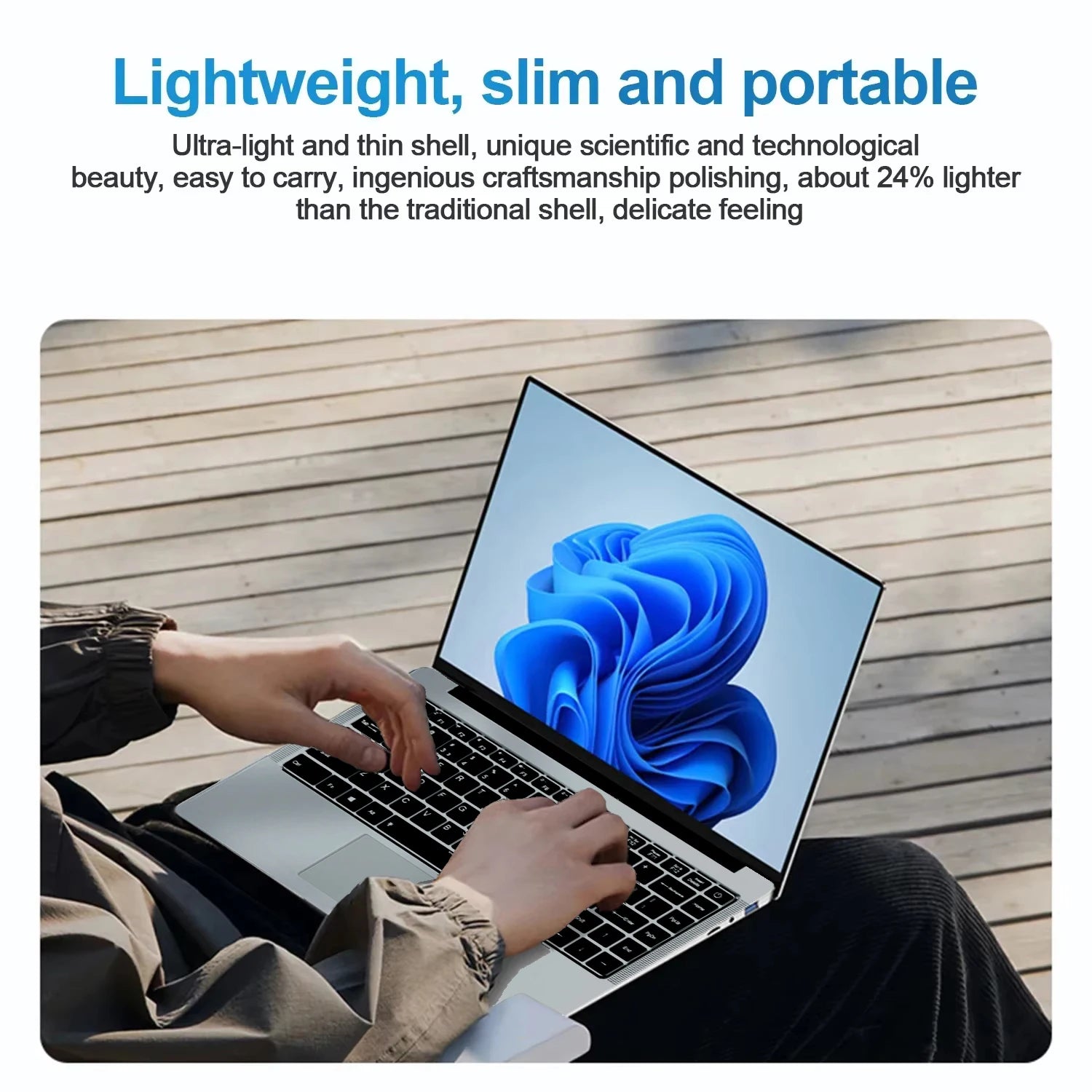 Computadora portátil de 14,1 pulgadas Windows 11 Intel Atom A3950 Netbook 1920*1080 portátil Intel 12GB RAM 1TB 2TB SSD ordenador portátiles