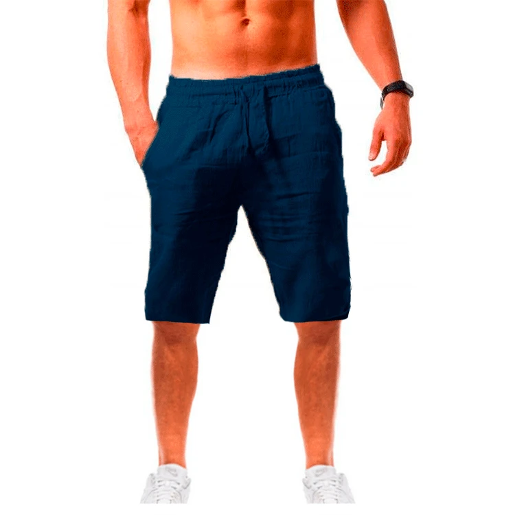 Ttrend New Men's Shorts  Cotton and Linen Beach Jogging  Leisure Sports Short Pants