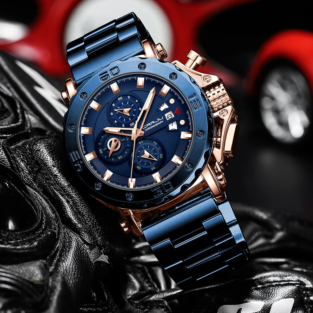 2025 nuevo Reloj deportivo de cuarzo para Hombre, acero inoxidable 316L, zafiro, esfera grande, relojes para Hombre, Reloj resistente al agua 30M, Reloj para Hombre