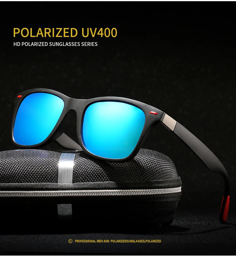 Gafas de sol polarizadas para hombres y mujeres, gafas de sol de diseñador Vintage de lujo, gafas de conducción de automóviles para hombres y mujeres, UV400