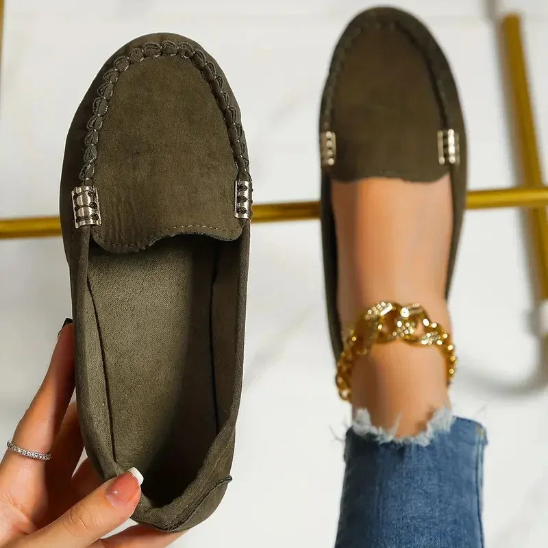 Zapatos informales para Mujer, mocasines planos para primavera y otoño, Zapatos planos De tela vaquera suave antideslizantes a la moda, 2024
