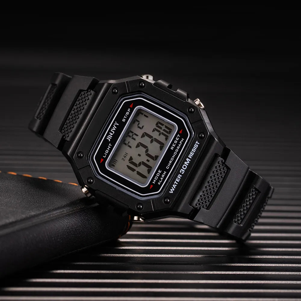 2025 relojes digitales para hombres, reloj de pulsera deportivo resistente al agua, reloj de pulsera LED electrónico dorado para mujeres, reloj informal para hombre