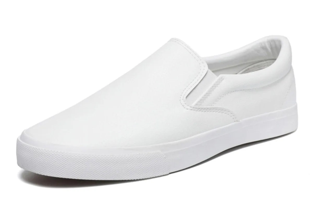 Zapatos Informales De Cuero Para Hombre, Calzado Plano Conciso, Mocasines Sin Cordones, 2 Colores, Moda De Primavera, Novedad
