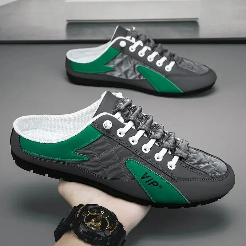 Zapatillas De verano para Hombre, Zapatos informales De fondo plano a la moda para Hombre, Zapatos De soporte De suela blanda, zapatillas De deporte para Hombre