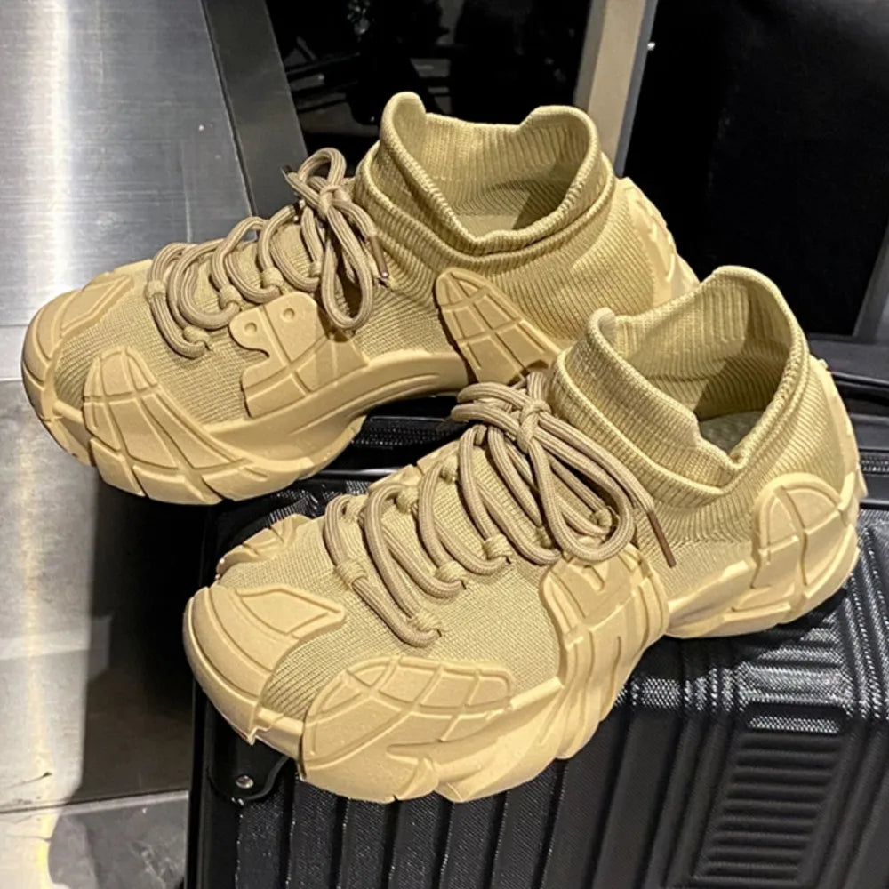 Zapatos de calcetín suave transpirables para mujer, zapatillas de deporte Vintage informales de corte bajo, zapatos Retro de malla para exteriores, tendencia 2024, 2024