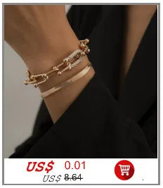 Nueva playa descalzo sandalia joyería elegante novia Sexy mujer moda encanto capa cadena enlace cuentas de cristal pie tobillera pulsera
