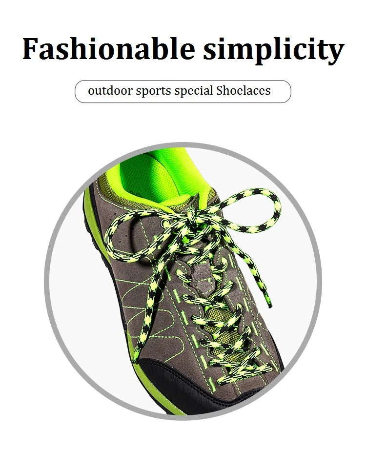1 par de cordones especiales para deportes al aire libre de 4,5 MM, cordones para zapatos con punta de flor, cordones redondos de poliéster, botas de algodón, accesorios para zapatos