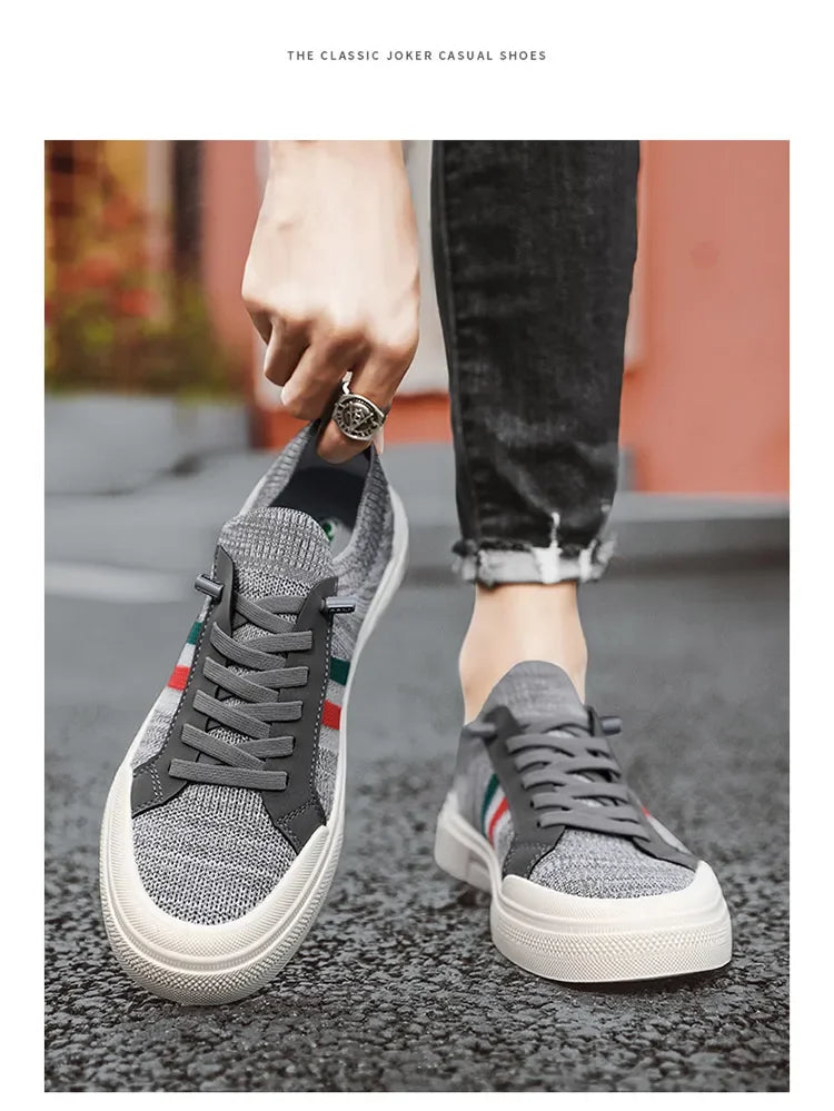 Zapatillas de deporte de moda Para Hombre, mocasines transpirables de malla ligera de lujo Para caminar al aire libre, Zapatos planos Para Hombre, Zapatos informales Para Hombres