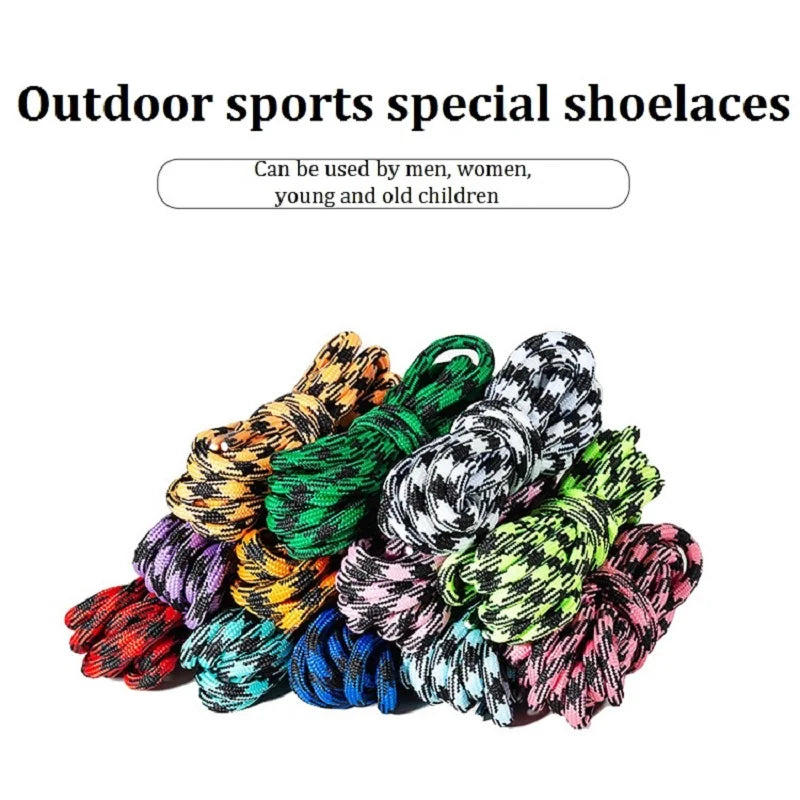 1 par de cordones especiales para deportes al aire libre de 4,5 MM, cordones para zapatos con punta de flor, cordones redondos de poliéster, botas de algodón, accesorios para zapatos