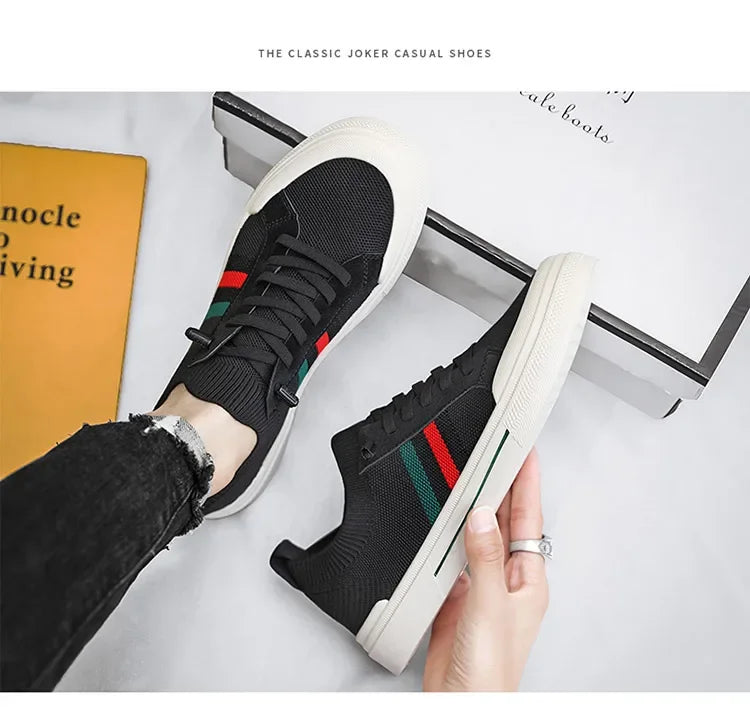 Zapatillas de deporte de moda Para Hombre, mocasines transpirables de malla ligera de lujo Para caminar al aire libre, Zapatos planos Para Hombre, Zapatos informales Para Hombres