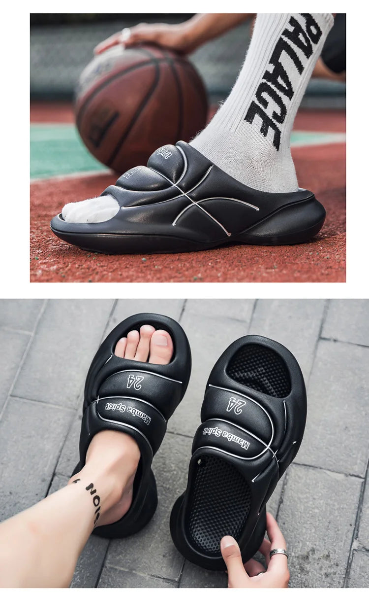 Zapatillas para hombre en verano, modernas para deportes al aire libre, sandalias antideslizantes y resistentes a los olores, zapatillas de baloncesto