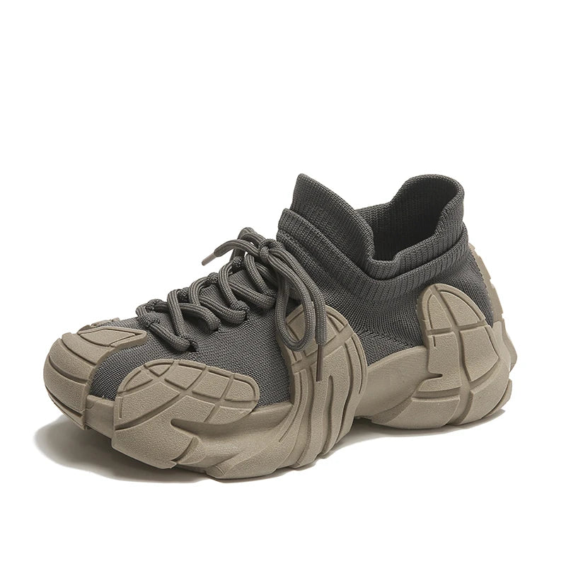 Zapatos de calcetín suave transpirables para mujer, zapatillas de deporte Vintage informales de corte bajo, zapatos Retro de malla para exteriores, tendencia 2024, 2024