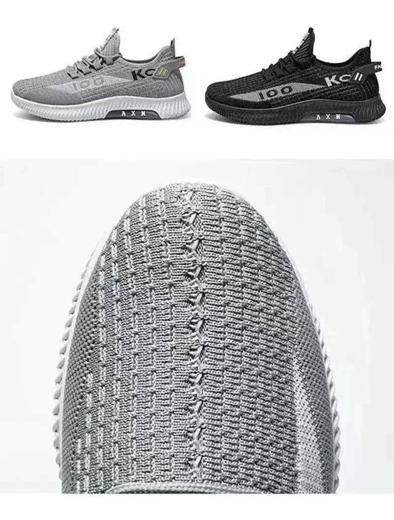Calçado esportivo masculino de malha transpirable, calzado casual, tendência confortável de cem e um, novo verão