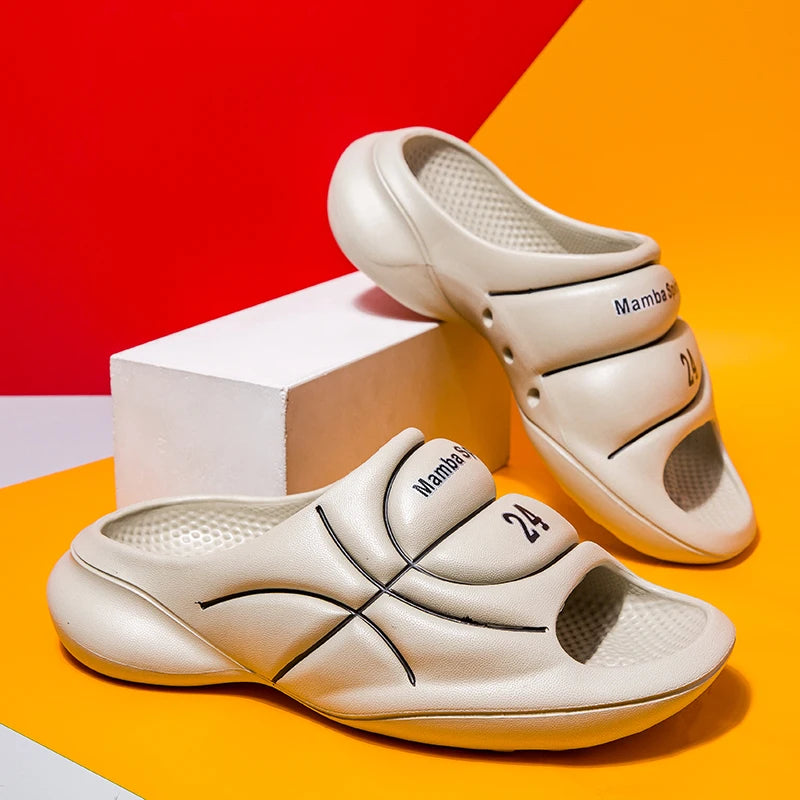 Zapatillas para hombre en verano, modernas para deportes al aire libre, sandalias antideslizantes y resistentes a los olores, zapatillas de baloncesto