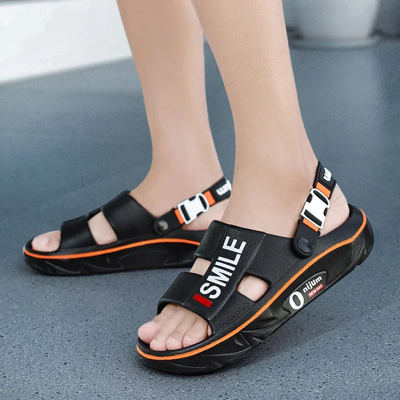 2025 nuevas zapatillas de masaje para hombres, sandalias para interiores y exteriores, zuecos deslizantes suaves y cómodos para la playa, zapatos casuales, Zapatillas de casa para hombres y mujeres