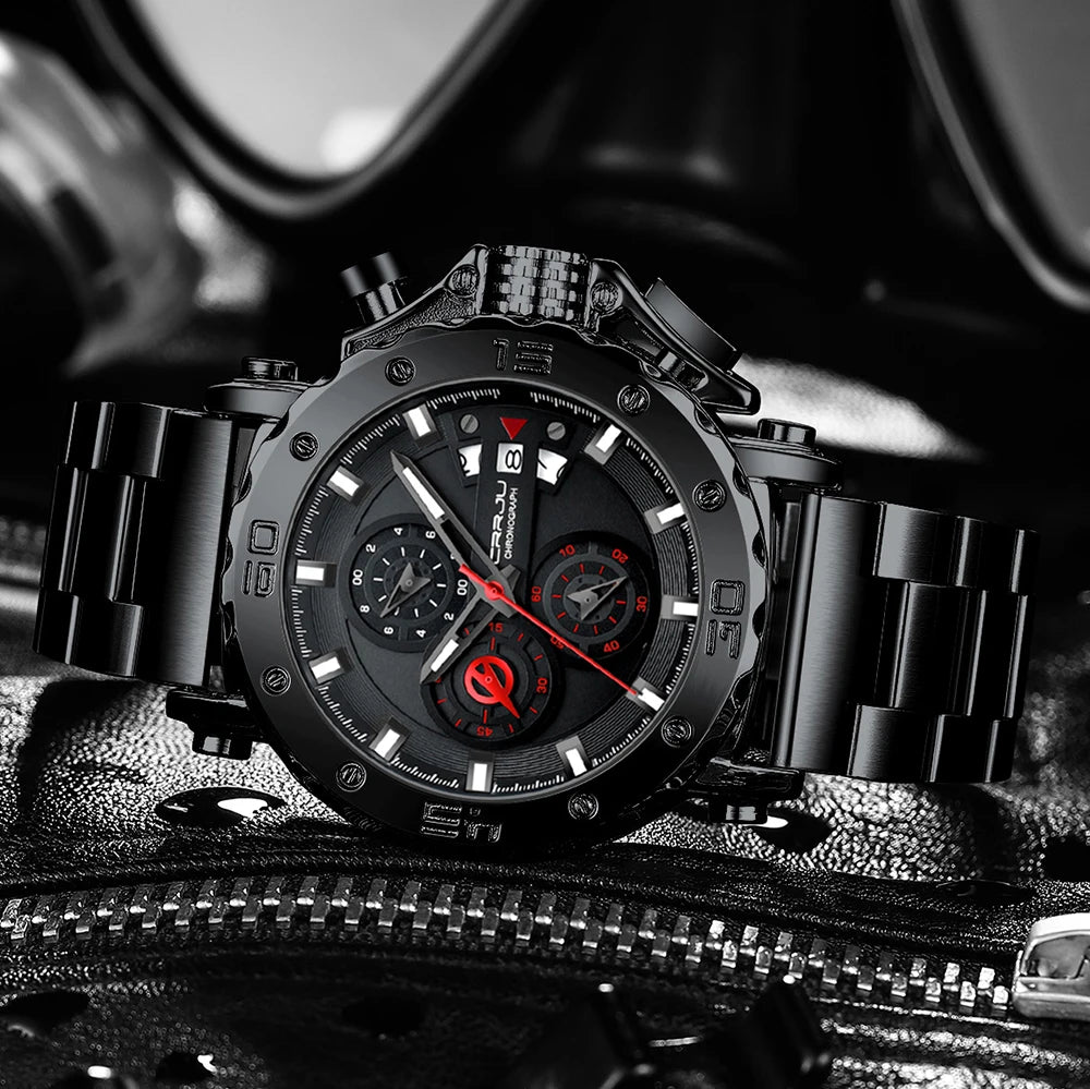 2025 nuevo Reloj deportivo de cuarzo para Hombre, acero inoxidable 316L, zafiro, esfera grande, relojes para Hombre, Reloj resistente al agua 30M, Reloj para Hombre