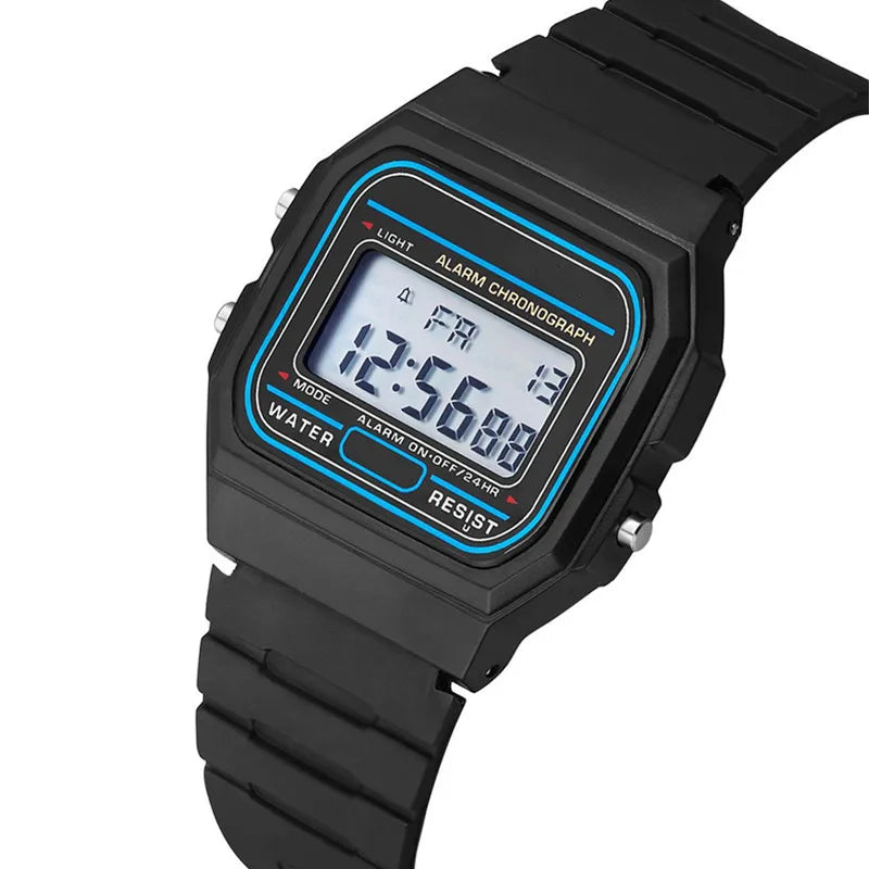 2025 relojes digitales para hombres, reloj de pulsera deportivo resistente al agua, reloj de pulsera LED electrónico dorado para mujeres, reloj informal para hombre