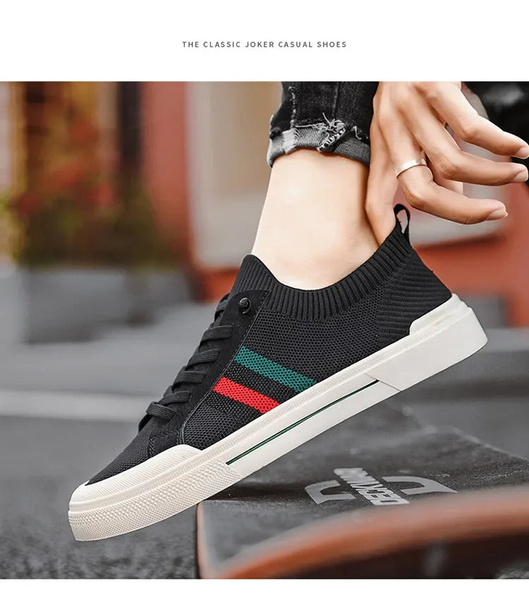 Zapatillas de deporte de moda Para Hombre, mocasines transpirables de malla ligera de lujo Para caminar al aire libre, Zapatos planos Para Hombre, Zapatos informales Para Hombres