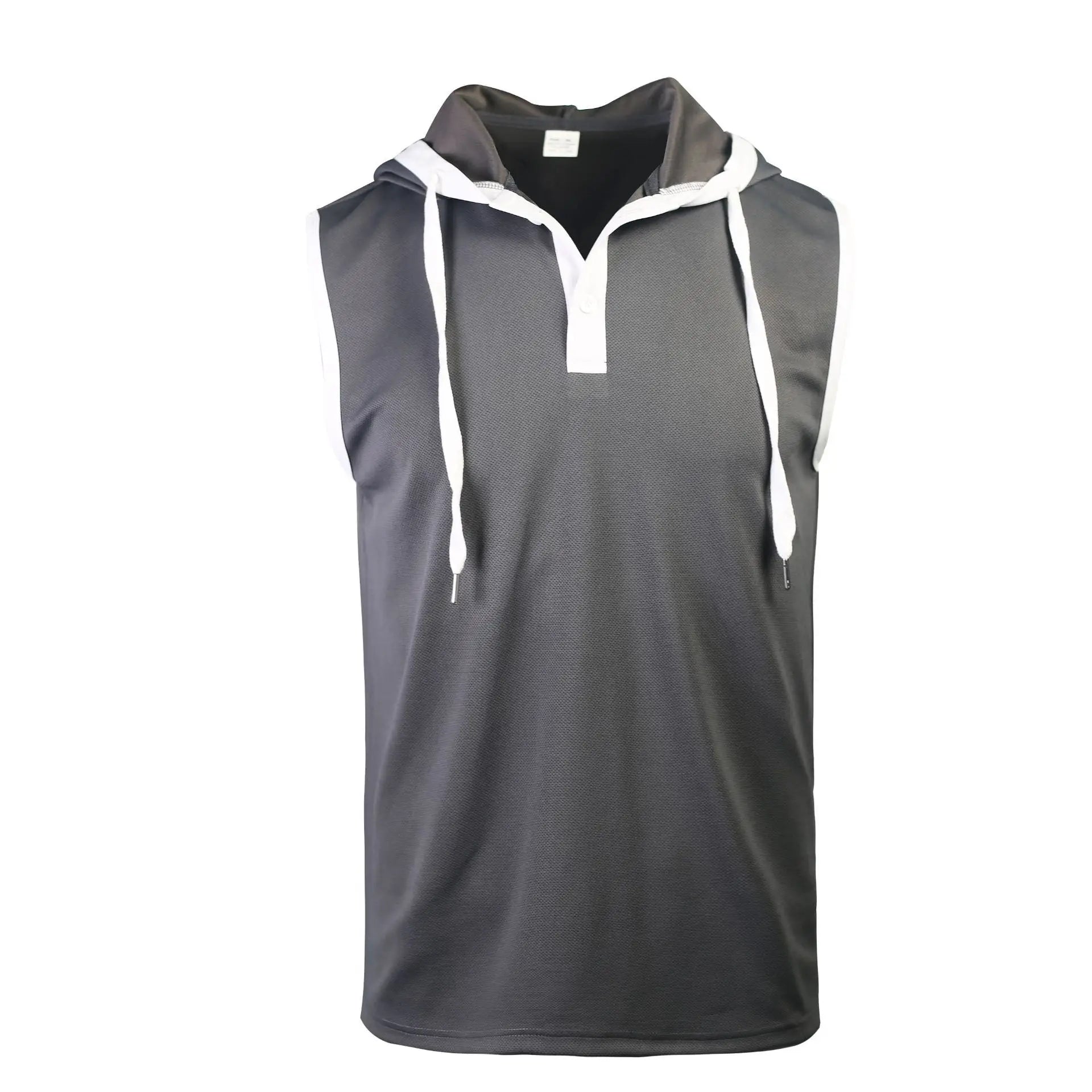 Nuevo Chaleco de verano para hombre, chaleco con capucha pesado, camiseta informal sin mangas a la moda