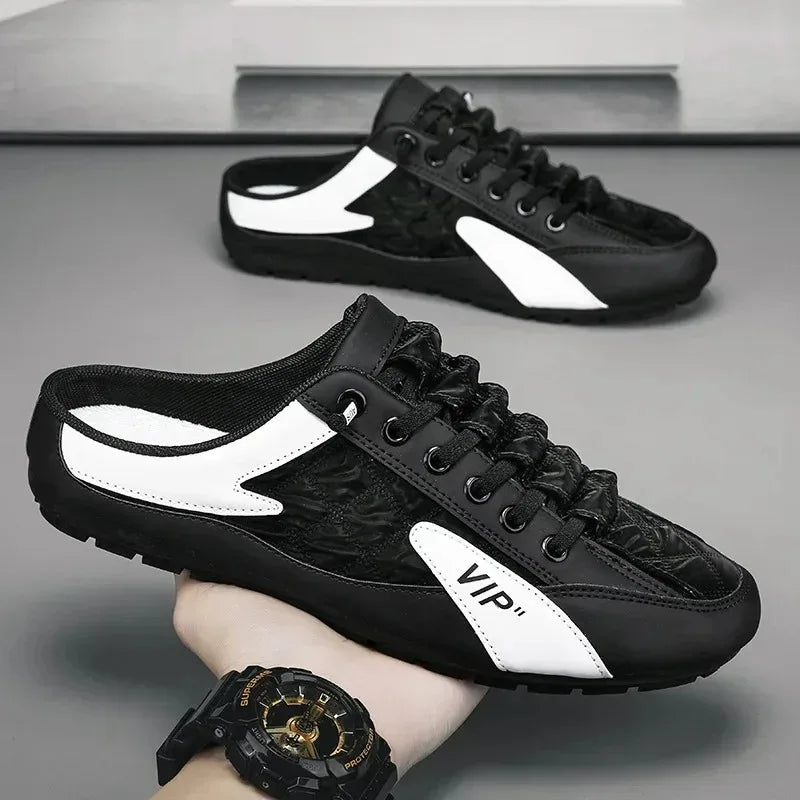 Zapatillas De verano para Hombre, Zapatos informales De fondo plano a la moda para Hombre, Zapatos De soporte De suela blanda, zapatillas De deporte para Hombre