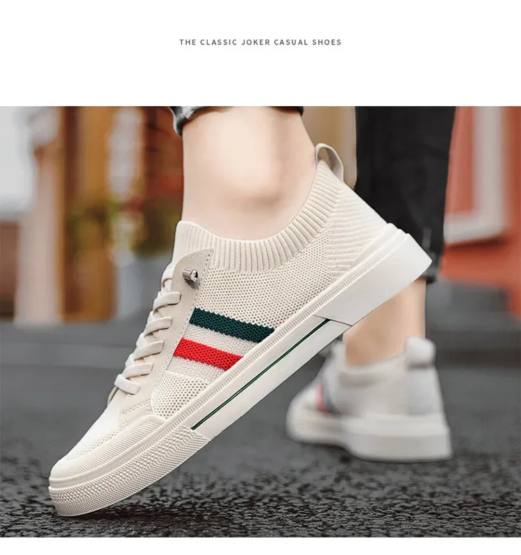 Zapatillas de deporte de moda Para Hombre, mocasines transpirables de malla ligera de lujo Para caminar al aire libre, Zapatos planos Para Hombre, Zapatos informales Para Hombres