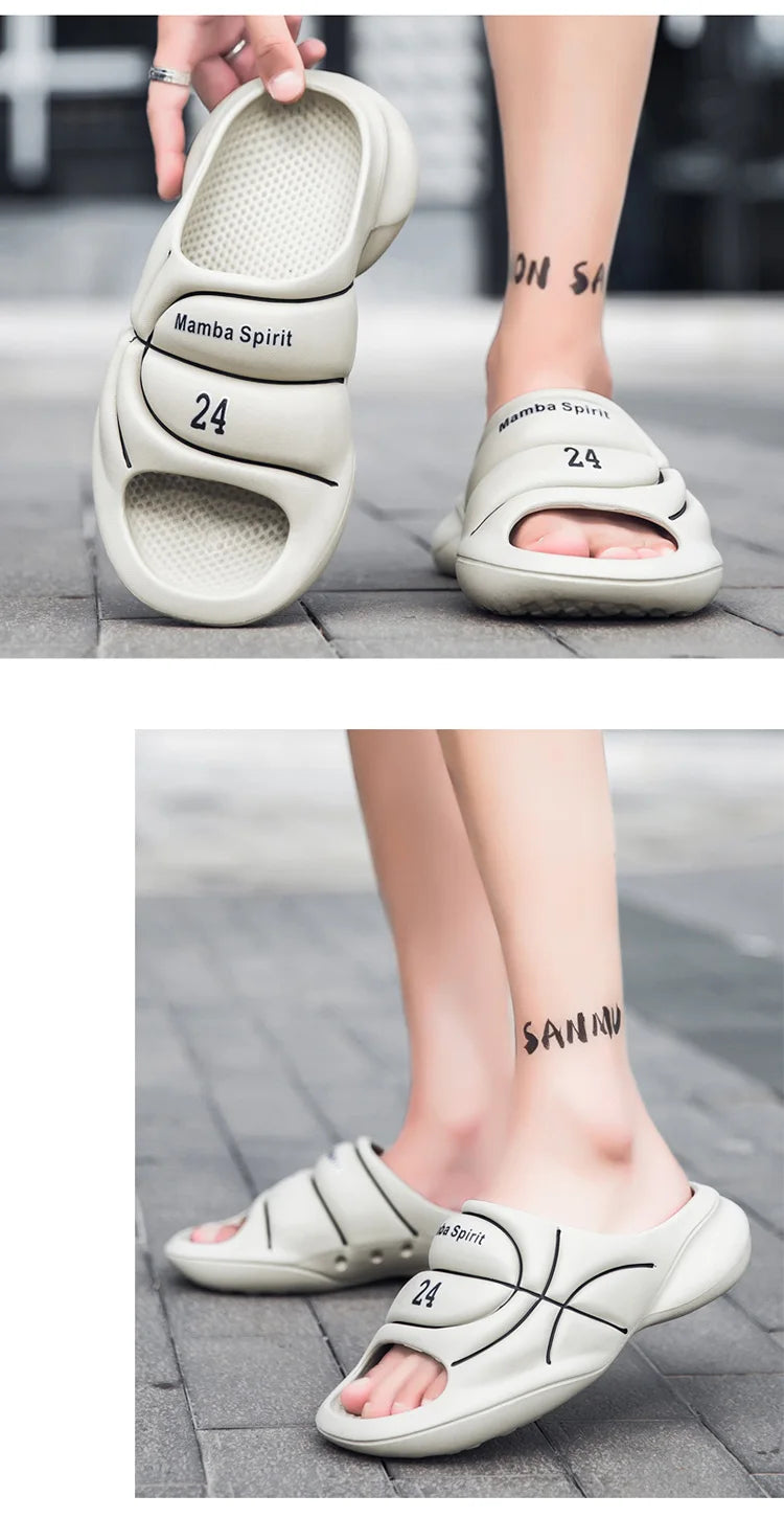 Zapatillas para hombre en verano, modernas para deportes al aire libre, sandalias antideslizantes y resistentes a los olores, zapatillas de baloncesto