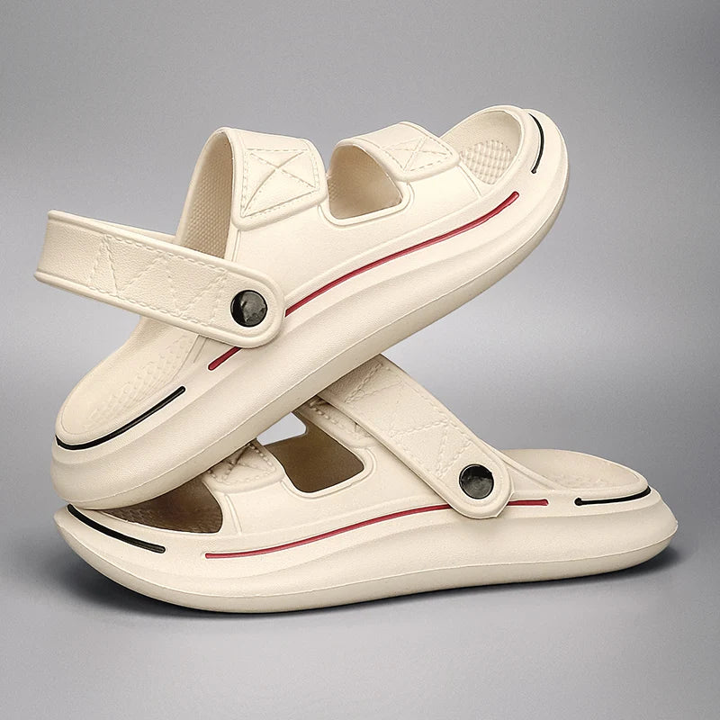 Zapatillas de verano para hombre, sandalias con plataforma de suela blanda EVA, zapatillas Unisex, zapatos de playa informales, chanclas para interior y exterior para mujer